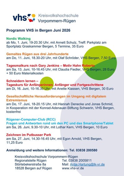 vhs Programm Juni