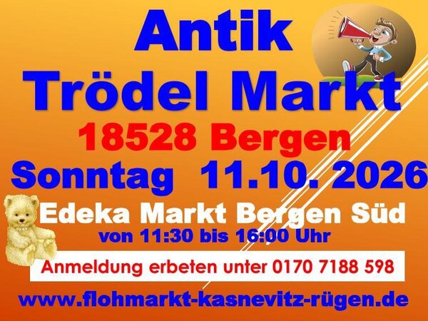 Antik & Tr&ouml;del Markt neu 18528 Bergen So. 11.10. 2026-1
